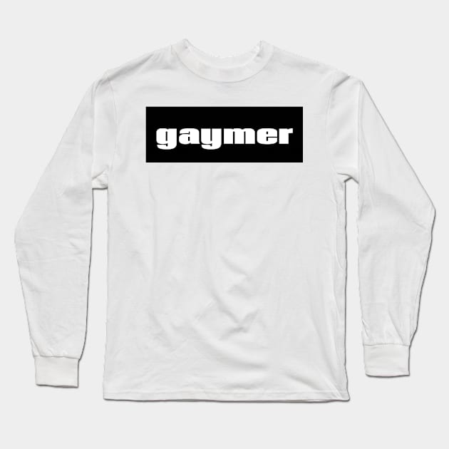 Gaymer Words Gamer Use Gay Gamer Long Sleeve T-Shirt by ProjectX23Red